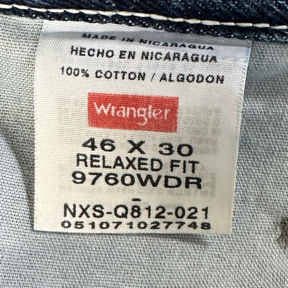 NWT Wrangler Men’s Jeans Relaxed Fit Straight Leg - Picture 4 of 7